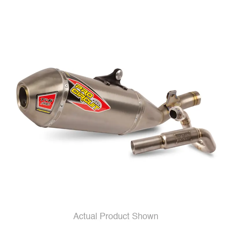 TI-6 BC PRO TITANIUM SYSTEM W/ TITANIUM END-CAP KX450F, '24-26